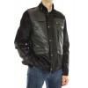 Calf Male Jacket Combined With Skiver Leather